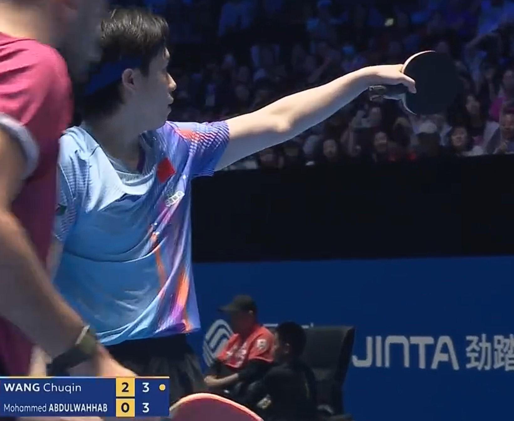 开云平台-海口亚洲杯：王楚钦3-0战胜阿卜杜勒瓦哈卜，小组第一出线